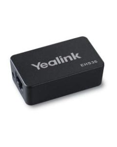 Yealink EHS36 Wireless Headset Adapter For Select Yealink Telephone Systems, Black