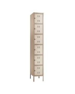 Safco Storage Locker, 6-Box, Single-Column, Tan