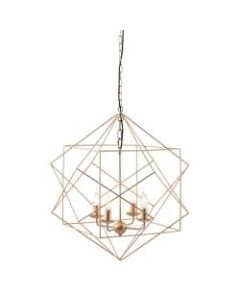 Zuo Modern Penta Ceiling Lamp, 24-4/5inW, Gold