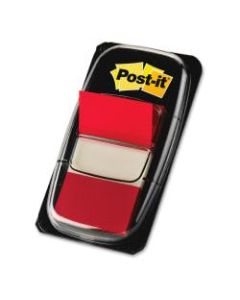 Post-it Flags, 1in x 1 -11/16in, Red, 50 Flags Per Pad, Pack Of 12 Pads