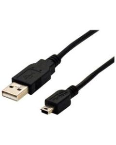Bytecc USB2-1MIN USB Cable Adapter - 1 ft USB Data Transfer Cable - Type A Male USB - Mini Type B Male USB - Shielding - Black