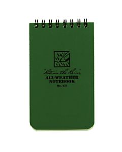 Rite in the Rain Tactical Pocket Notebook, 3in x 5in, Green