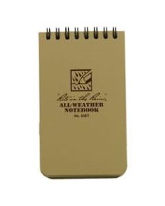 Rite in the Rain Tactical Pocket Notebook, 3in x 5in, Tan