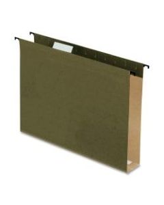 Pendaflex Extra-Capacity Hanging File Folders, 2in Expansion, Letter Size, Green, Box Of 20 Folders