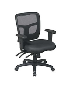 Office Star ProGrid Mid-Back Mesh Adjustable Chair, Black