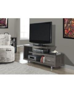 Monarch Specialties Art Deco TV Stand For TVs Up To 60in, Dark Taupe
