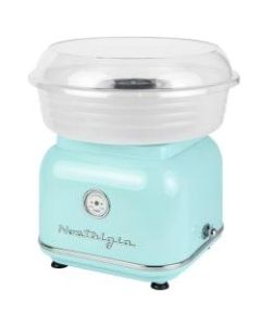 Nostalgia Electrics Classic Retro Hard & Sugar-Free Candy Cotton Candy Maker, Aqua