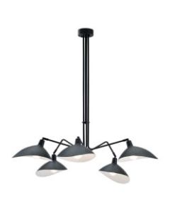Zuo Modern Desden Ceiling Lamp, 47-1/5inW, Black