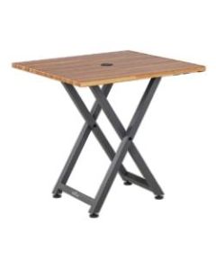 Vari Standing Meeting Table, Butcher Block