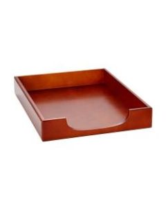 Rolodex Wood Tones Letter-Size Tray, Mahogany