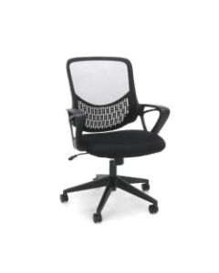 OFM Essentials Mesh High-Back Chair, Black/Silver