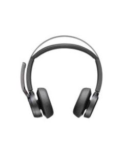 Poly Voyager Focus 2 UC - Headset - on-ear - Bluetooth - wireless, wired - active noise canceling - USB-C via Bluetooth adapter - Zoom Certified