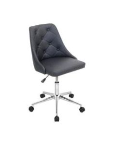LumiSource Marche Chair, Black/Chrome
