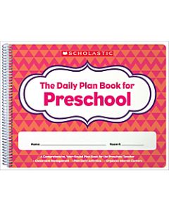 Scholastic Daily Plan Book For Preschool, 2nd Edition, 12in x 9 1/2in, Pink