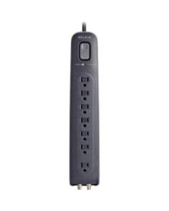 Belkin SurgePro BV107030-04-BLK 7-Outlets Surge Suppressor - 7 - 2000 J - Coaxial Cable Line