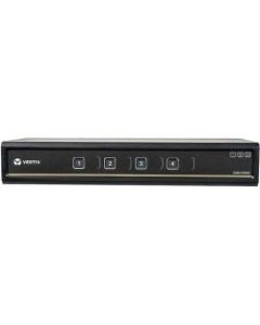Vertiv Cybex SC900 Secure Desktop KVM Switch, 4 Port Dual-Head, DVI-I, TAA - 4K UHD , NIAP PP 3.0 Compliant , Audio/USB , Secure Isolated Channels , 3-Year Full Coverage Factory Warranty - Optional Extended Warranty Available