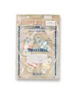 PM Company Clear Disposable Plastic Deposit Bags, 12in x 16in, Pack Of 100