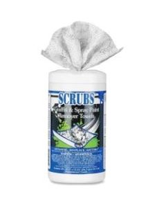 SCRUBS Graffiti/Spray Paint Remover Towels - Towel - 30 / Tub - 6 / Carton - White