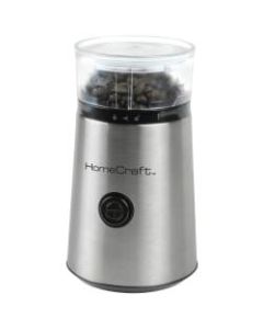 HomeCraft HCCG1SS 12-Cup Coffee Grinder, Silver