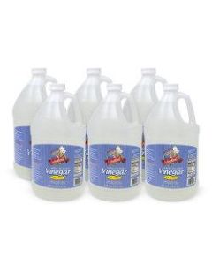 WOEBERs White Distilled Vinegar Bottles, 1 Gallon, Pack Of 6 Bottles