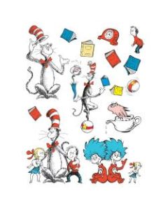 Eureka Cat In The Hat Bulletin Board Set, Large Characters