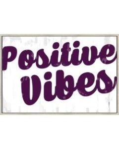 PTM Images Framed Canvas Wall Art, Positive Vibe, 25 3/4inH x 37 3/4inW
