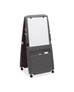 Iceberg Non-Magnetic Dry-Erase Whiteboard Presentation Easel, 34in x 27in, Metal Frame With Charcoal Finish