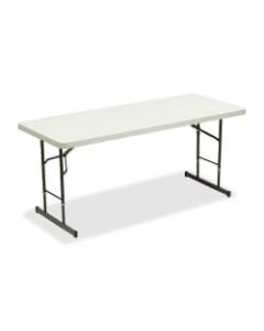 Iceberg Adjustable Folding Table, Platinum