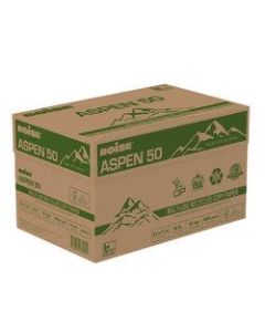 Boise ASPEN 50 Multi-Use Paper, Letter Size (8 1/2in x 11in), 20 Lb, 50% Recycled, FSC Certified, Ream Of 500 Sheets, Case Of 10 Reams