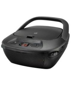 GPX Bluetooth BCB117B CD Boombox With AM/FM Radio, 4.33inH x 8.46inW x 8.46inD, Black