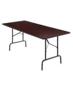 Realspace Folding Table, 29inH x 72inW x 30inD, Walnut