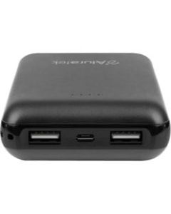 Aluratek 10,000 mAh Portable Battery Charger - For Tablet PC, Gaming Device, Smartphone, MP3 Player, Bluetooth Speaker, Bluetooth Headset, e-book Reader - Lithium Ion (Li-Ion) - 10000 mAh - 2 A - 5 V DC Output - 5 V DC Input - 2