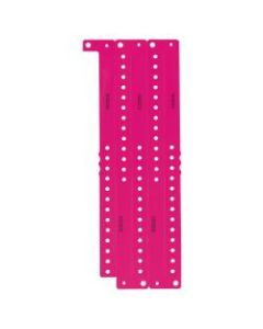Amscan Plastic Waterproof Wristbands, 1in x 10in, Solid Pink, Pack Of 250 Wristbands