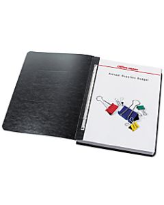 Office Depot Brand Pressboard Report Covers With Fasteners, 50% Recycled, Black, Pack Of 5