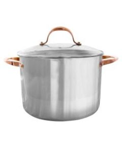 Oster Merrick Stainless-Steel Stock Pot With Lid, 16 Qt