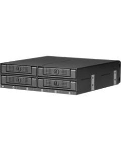 CRU DataPort 41 DP41 Hard Drive Carrier Frame for 5.25in Internal - Black - 4 x Total Bay - 4 x 2.5in Bay - Metal, Plastic