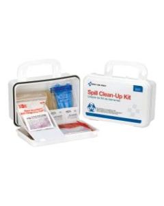First Aid Only BBP Spill Cleanup Kit, 4-1/2inH x 7-1/2inW x 2-3/4inD, White