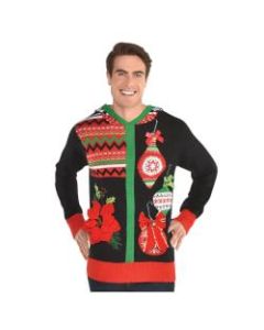 Amscan Christmas Hooded Ugly Sweater, Multicolor, Adult Small/Medium