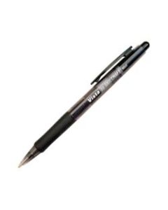 SKILCRAFT Vista Pens, Medium Point, Transparent Barrel, Black, Pack of 12