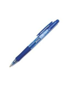 SKILCRAFT Vista Pens, Medium Point, Transparent Barrel, Blue Ink, Pack Of 12 (AbilityOne)