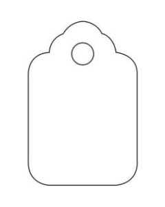 Office Depot Brand Unstrung Merchandise Tags, 1 1/8in x 1 3/4in, White, Case Of 1,000