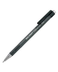 SKILCRAFT AbilityOne Essential LVX Ballpoint Pens, Fine Point, Translucent Barrel, Black Ink, Pack Of 12 Pens