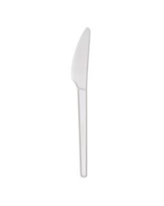 Highmark Compostable Knives, 6 1/2in, White, Case Of 1,000