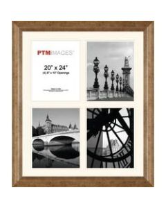 PTM Images Photo Frame, 4 Opening Collage, 23 1/2inH x 2inW x 27 1/2inD, Champagne