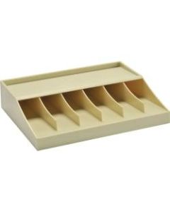 MMF Bill Strap Tray Rack - 6 Compartment(s) - 2.3in Height x 10.6in Width x 8.3in Depth - Counter, Shelf, Desktop - Putty - ABS Plastic - 1 / Each