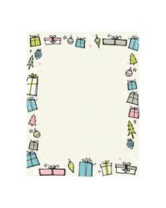 Great Papers! Holiday-Themed Letterhead Paper, 8 1/2in x 11in, Madison Ave., Pack Of 80 Sheets