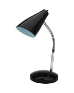 Lorell LED USB All-metal Desk Lamp, Black