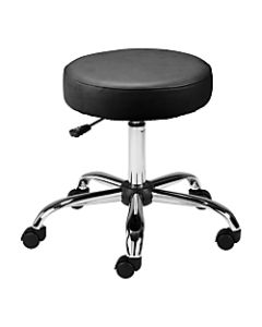 Lorell Pneumatic-Height Stool, Backless, Black