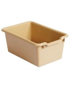 ECR4Kids Scoop Front Storage Bins, Medium Size, Sand, Pack Of 10