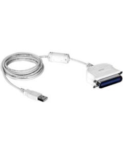 TRENDnet USB to Parallel 1284 Converter Cable, TU-P1284, USB 1.1/2.0/3.0, Windows 10/8.1/8/7, Mac OS X 10.6-10.9, 2 m (6.6 ft) Length, Connect Parallel Port Printers to a USB Port, Plug & Play - USB to Parallel 1284 Converter